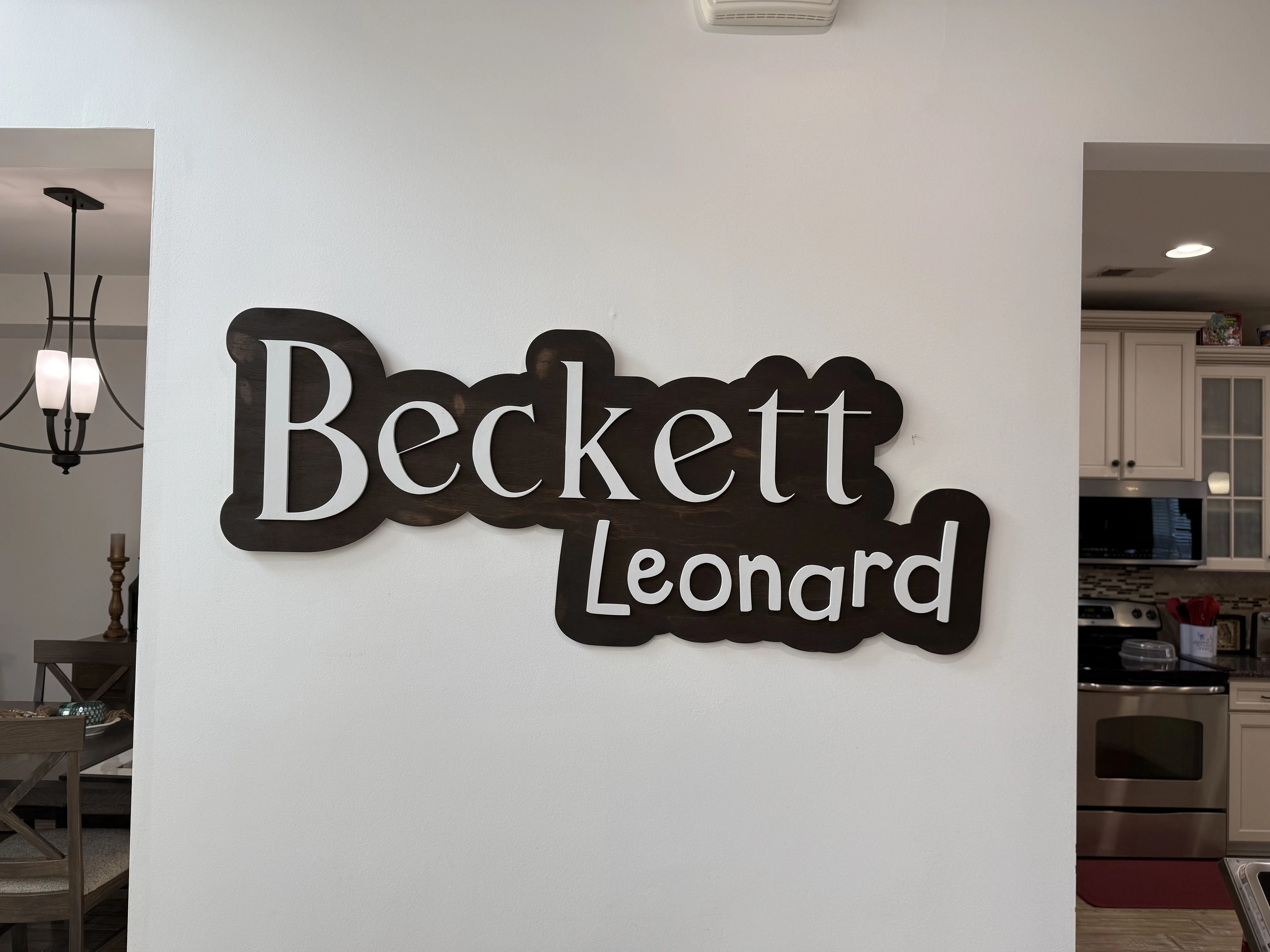 Large Personalized Wooden Nursery Name Sign