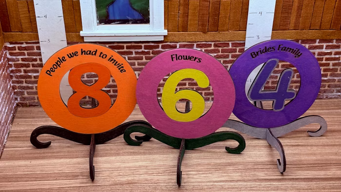 Wedding Table Numbers