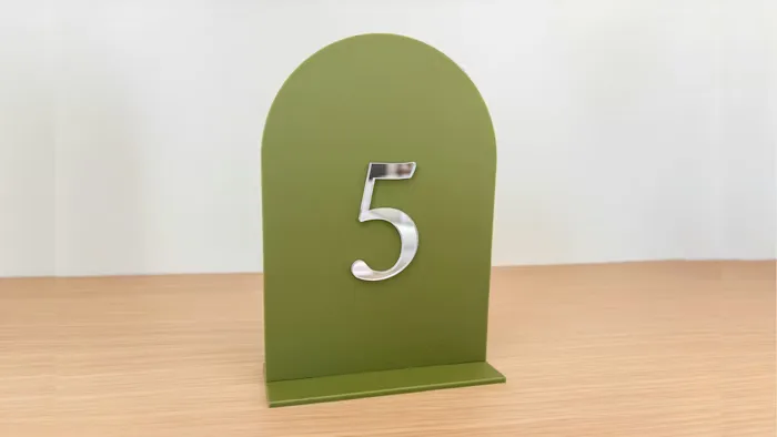 Arched Botanical Wedding Table Numbers